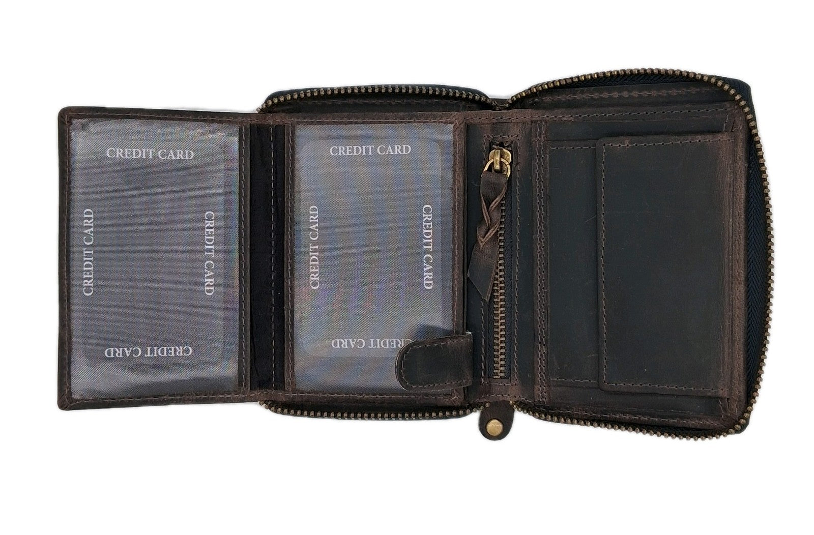 DARGELIS | Herren Geldbörse Leder | Portemonnaie Schwarz | Geldbeutel | Skorpion