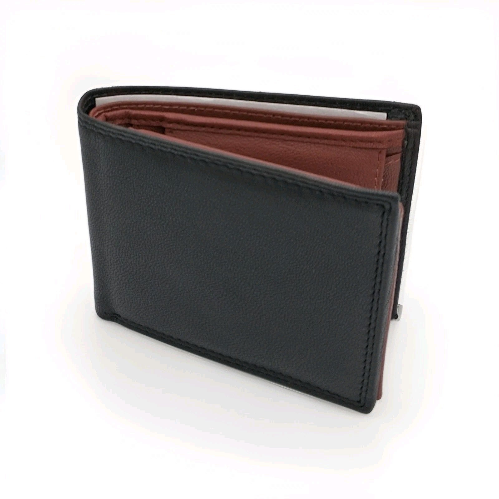 Slim Wallet Herren – Premium Echtleder, RFID, Handgefertigt, Schwarz