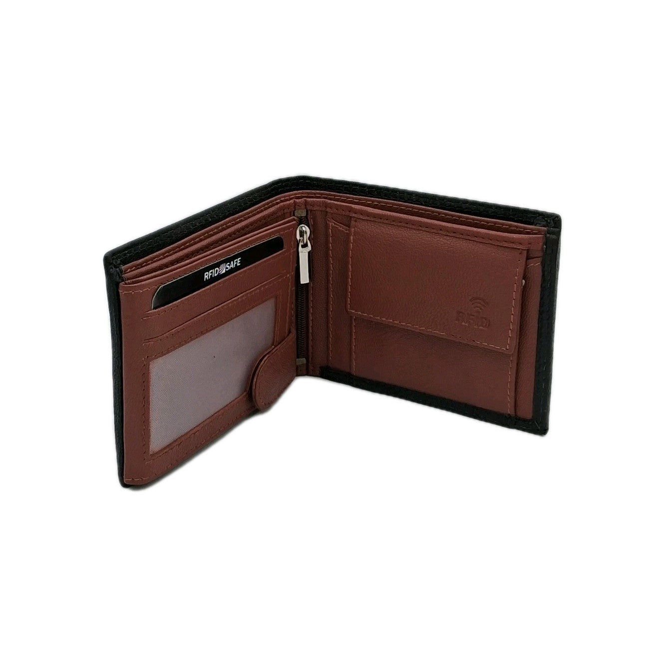 Slim Wallet Herren – Premium Echtleder, RFID, Handgefertigt, Schwarz