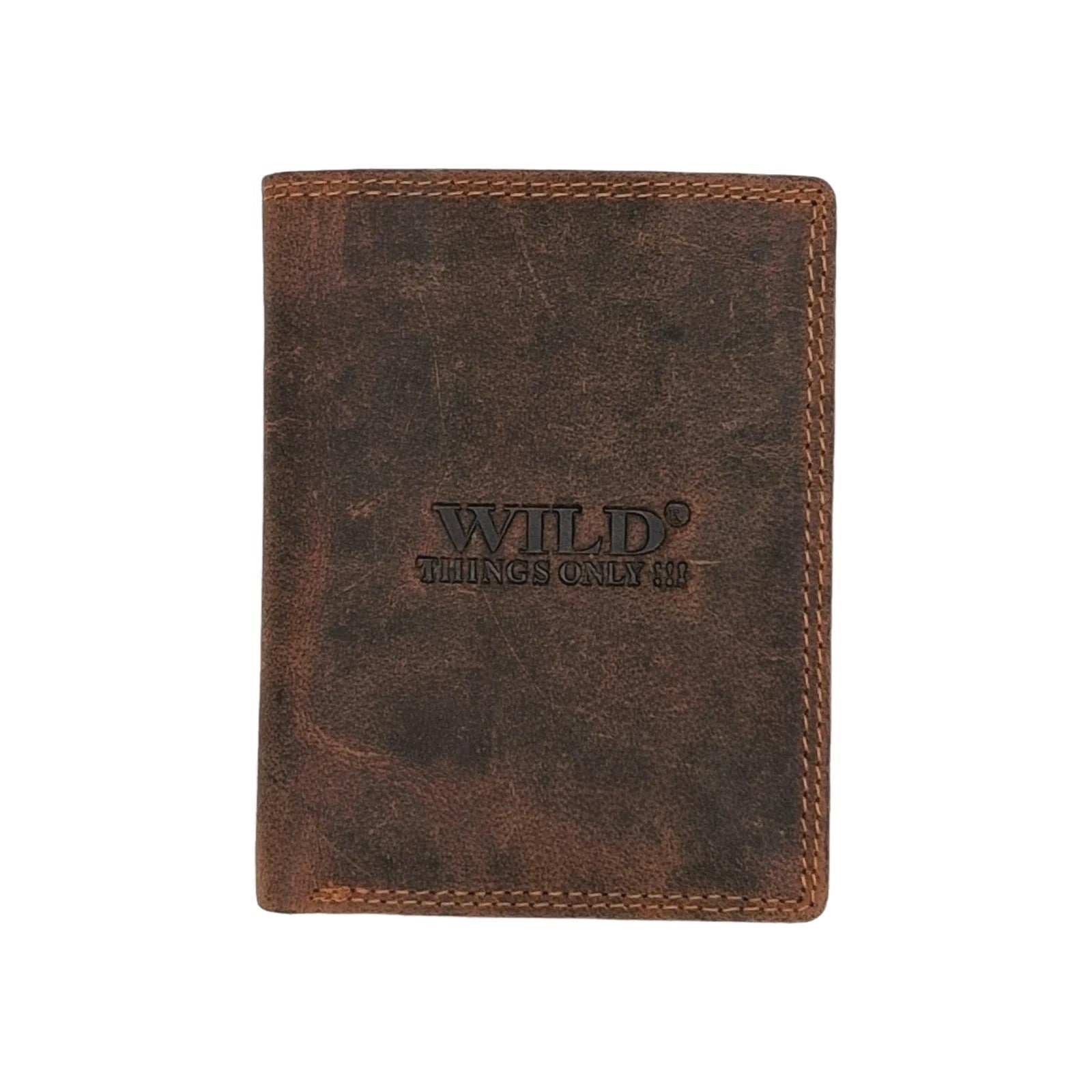 Slim Wallet Herren – Premium  echtes Büffelleder!! | RFID| Handgefertigt| Braun|