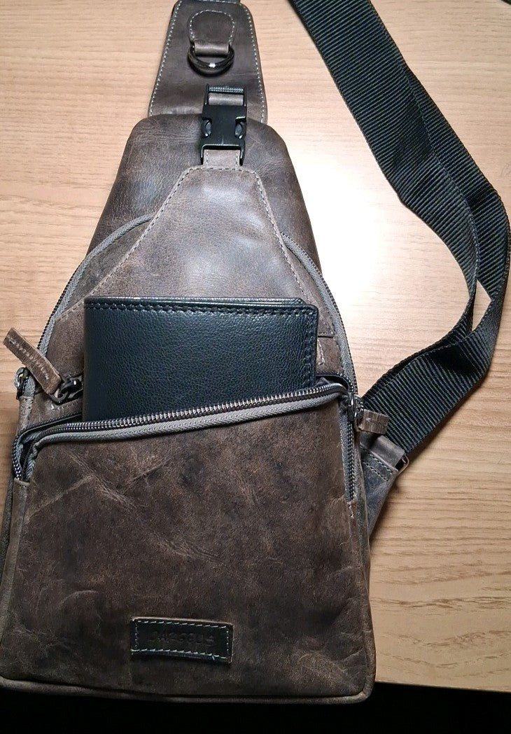 Dargelis Herren Umhängetasche| Echtes Rindsleder!!! | Vintage Braun | Neu