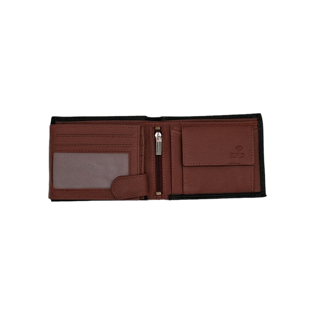 Slim Wallet Herren – Premium Echtleder, RFID, Handgefertigt, Schwarz